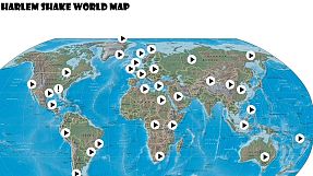 Cartografía de la epidemia de Harlem Shake Cartografía de la epidemia de Harlem Shake