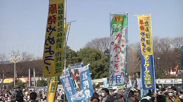 Manifestaciones contra la energía nuclear en vísperas del segundo aniversario de la catástrofe de Fukushima