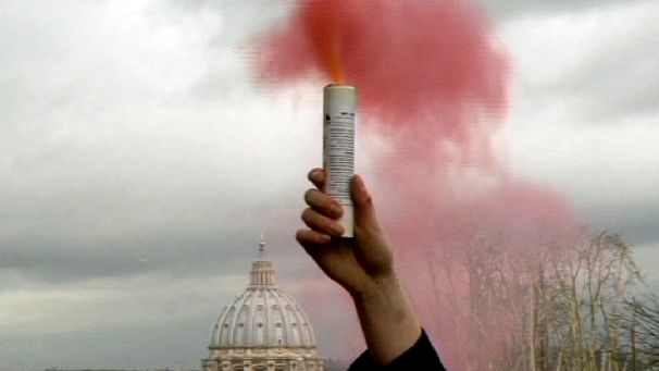 Pink smoke protest at the Vatican calls for women priests
