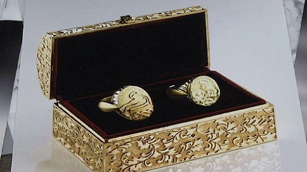 Third finger, right hand, that’s where they place the papal band