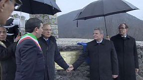 روسای جمهور آلمان و ایتالیا در مراسم یادبود کشتار نازی ها در ایتالیا شرکت کردند