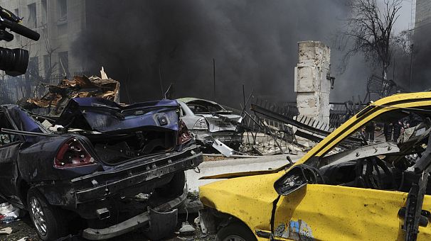 Car-bomb hits central Damascus, many dead