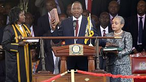 Kenyatta swears oath of office as Kenya's new president