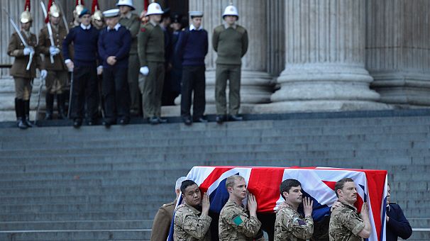 A preview of Thatcher’s funeral at dress rehearsal in London