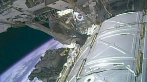 ISS astronauts make emergency space walk