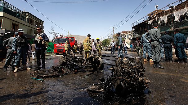 Bombing by Taliban-linked group targets foreign forces in Kabul