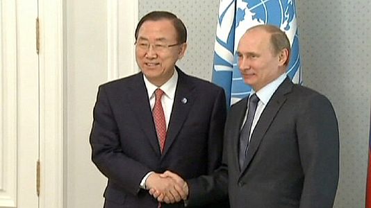 Ban Ki-Moon le pide a Putin que agilice la conferencia sobre Siria Ban Ki-Moon le pide a Putin que agilice la conferencia sobre Siria