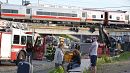 Trains collide in America