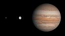 Trois planètes dans le crépuscule