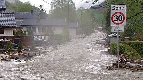 Unwetter in Südnorwegen