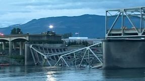 Dramatic bridge collapse near Seattle