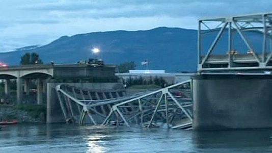 Derrumbe de un puente en Seattle sin víctimas mortales Derrumbe de un puente en Seattle sin víctimas mortales