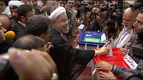 Iran's presidential candidates cast their votes