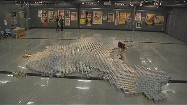 Ai Weiwei’s milk powder-inspired map of China