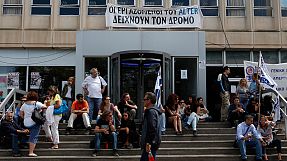 Grecia, manifestazione della stampa a Bruxelles per la riapertura della Ert