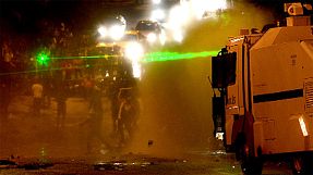 Sporadic overnight clashes as Turkey's unions call a general strike