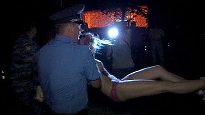 Femen in protest at visit of Belarus’ Lukashenko to Ukraine Femen in protest at visit of Belarus’ Lukashenko to Ukraine