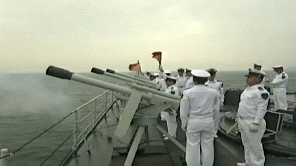 Rússia e China em treino militar