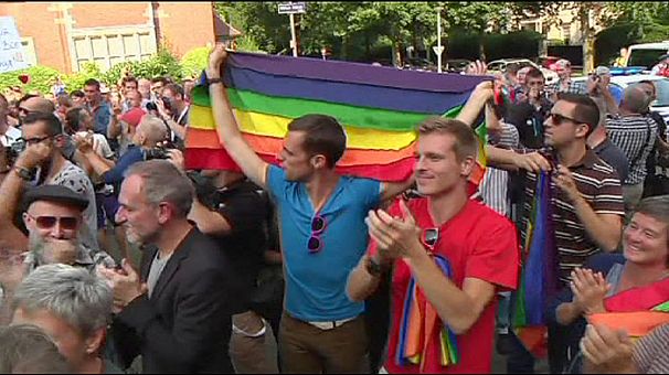 Protests against over anti-gay law