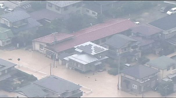 Two dead after torrential rain in Japan