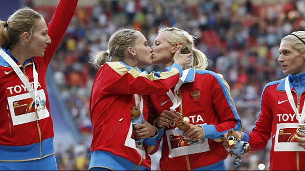 A kiss sparks controversy at the World Athletics Championships