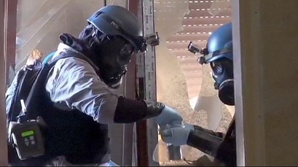 UN inspectors deliver their Damascus samples for testing