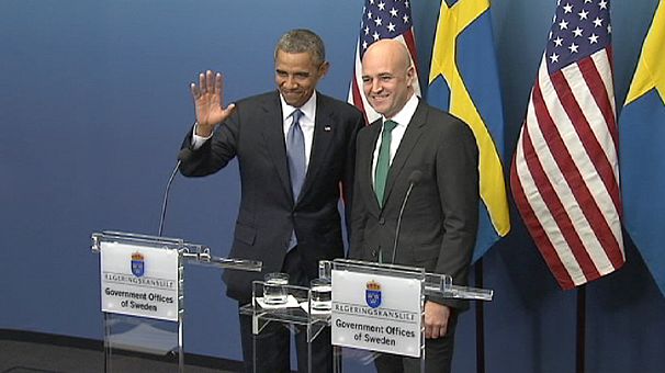Obama in Sweden says “clear message” must be sent to Syria
