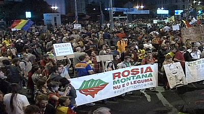 Romanian gold mine project scrapped amid nightly protests Romanian gold mine project scrapped amid nightly protests