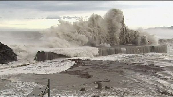 Typhoon hits Japan raising fears over Fukushima