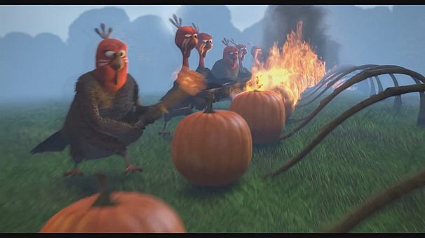 Time travelling turkeys try to get themselves off the Thanksgiving menu