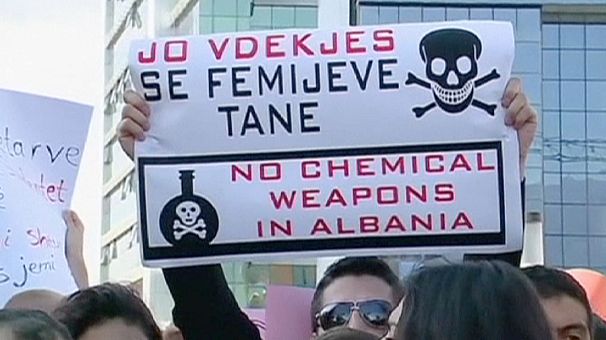 Anger in Albania over plans for Syrian chemical weapons to be destroyed in their country