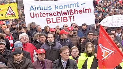 EADS German workers protest against possible job losses EADS German workers protest against possible job losses