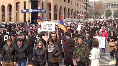 Armenians protest during Putin visit to Yerevan – nocomment Armenians protest during Putin visit to Yerevan – nocomment