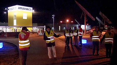Amazon workers strike in Germany over pay Amazon workers strike in Germany over pay