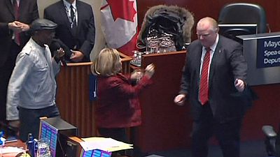 Torontos Rüpel-Bürgermeister tanzt Torontos Rüpel-Bürgermeister tanzt