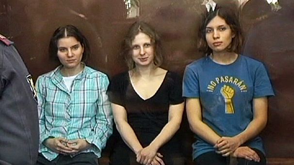 Putin whipping girls Pussy Riot out of jail free
