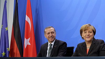Erdogan urges Germany to back Turkey EU bid Erdogan urges Germany to back Turkey EU bid