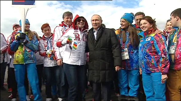 Olympic flame arrives in Sochi as Putin says security a major concern