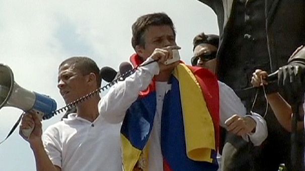Venezuela opposition leader detained as street demonstrations continue in Caracas