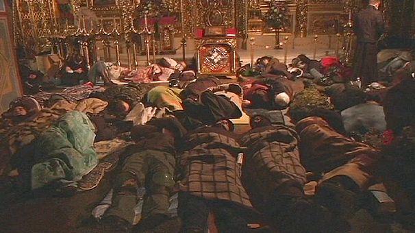Ukraine: St Michael’s Cathedral, refuge and field hospital for Kyiv protesters