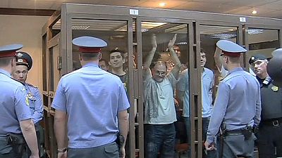 Eight anti-Putin protesters guilty as 200 supporters detained outside court Eight anti-Putin protesters guilty as 200 supporters detained outside court
