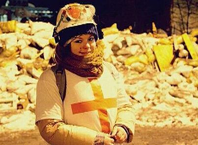 Kyiv medic Olesya survives sniper bullet through neck
