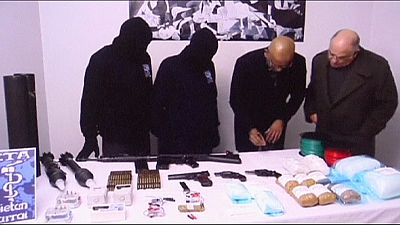 Basque militants ETA give up some weapons to international monitors Basque militants ETA give up some weapons to international monitors