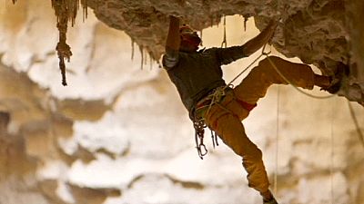 Record breaking climb out of the Majilis al Jinn cave in Oman Record breaking climb out of the Majilis al Jinn cave in Oman