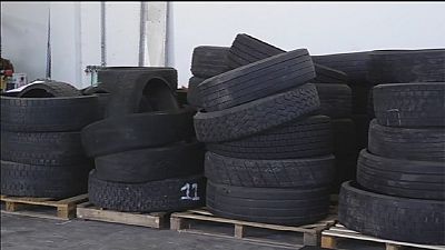 Tired tyres stripped for a new life Tired tyres stripped for a new life
