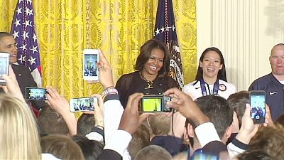 Obama hosts Olympians and Paralympians at White House Obama hosts Olympians and Paralympians at White House