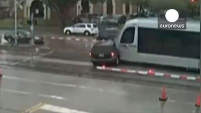 Watch: Remarkable escape after barrier-jumping 4×4 is hit by oncoming train Watch: Remarkable escape after barrier-jumping 4×4 is hit by oncoming train