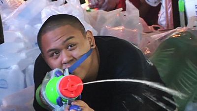 Water fight in Thailand – nocomment Water fight in Thailand – nocomment