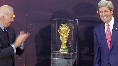 World Cup trophy stops off in USA World Cup trophy stops off in USA