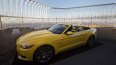 Ford Mustang takes a ride to the top of New York Ford Mustang takes a ride to the top of New York